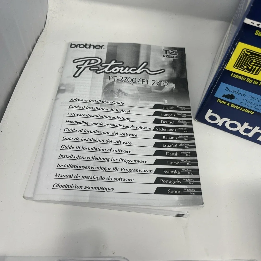 Brother P-Touch PT-2700 Thermal Printer Label Maker W/ Box Extra Tape Working